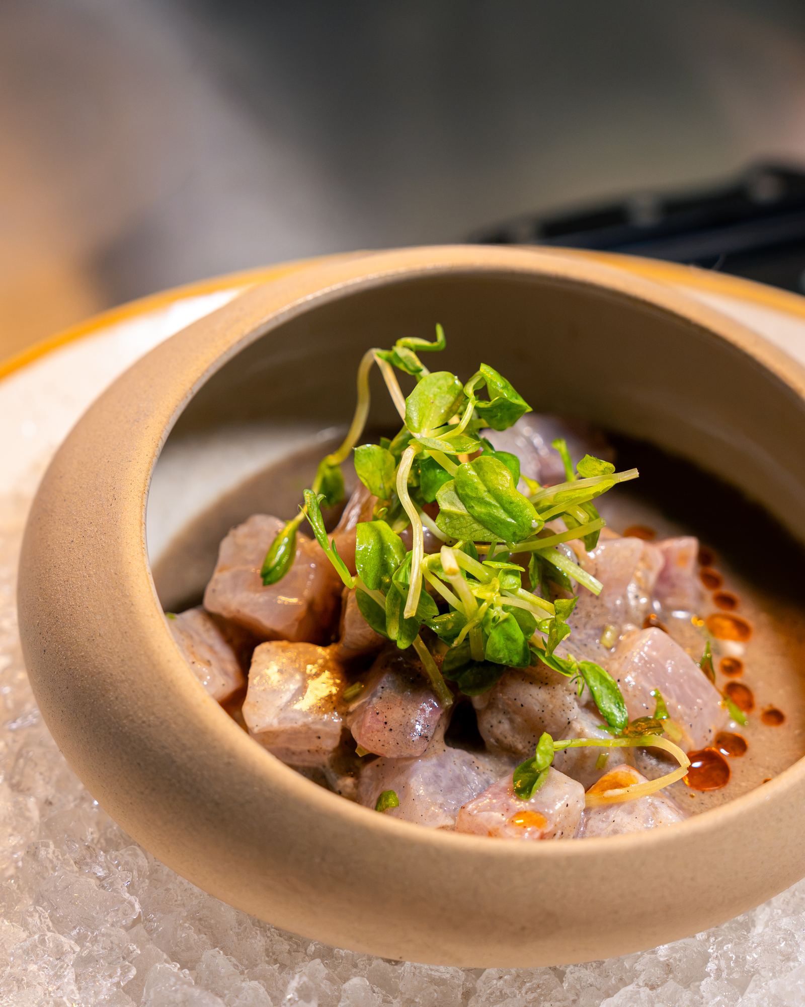 Ceviche over ice