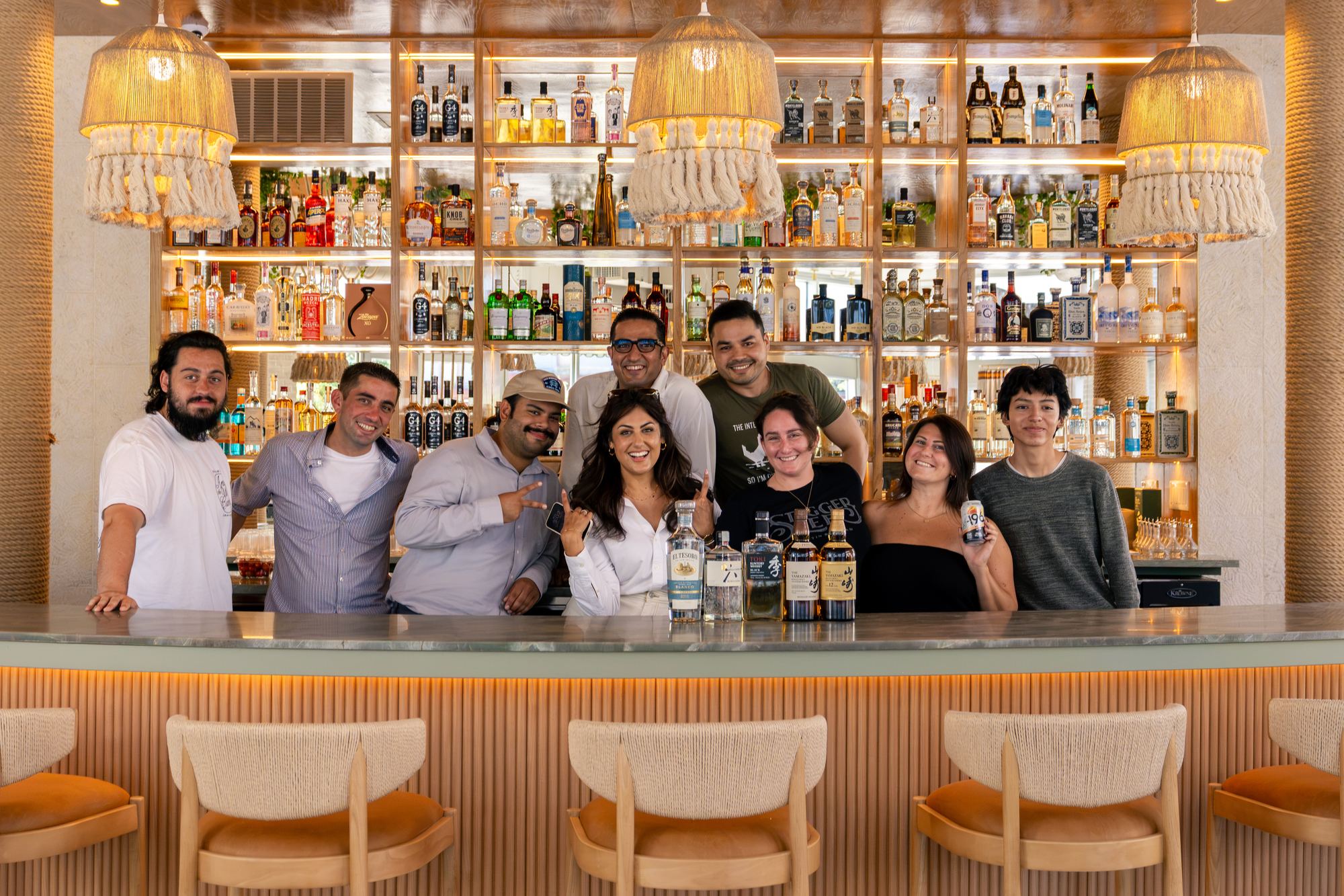 The team behind the bar